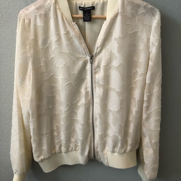Chelsea & Theodore Jackets & Blazers - Sheer bomber jacket